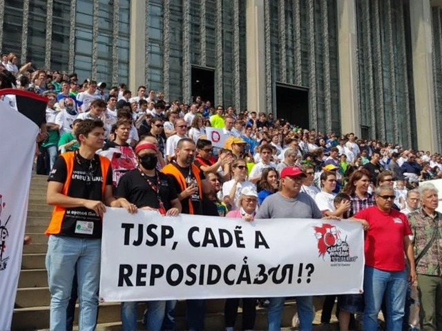 TJ-SP enfrenta greve em Santos: servidores protestam por 25% de reajuste salarial