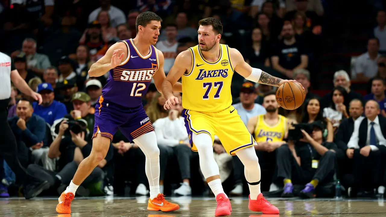 Suns derrubam Lakers com triplo final após noite épica de Luka Doncic